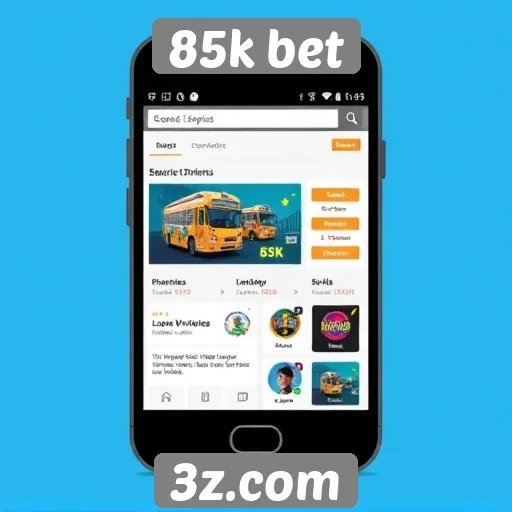 Acessibilidade do site 85k bet em dispositivos móveis