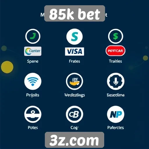 Métodos de pagamento aceitos na 85k bet